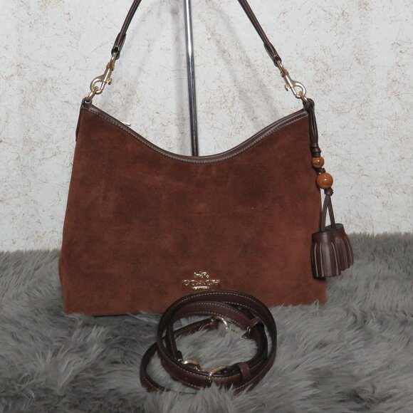 Coach Laural Shoulder Bags with Tassels (Vintage Brown) - Picture 2 of 6